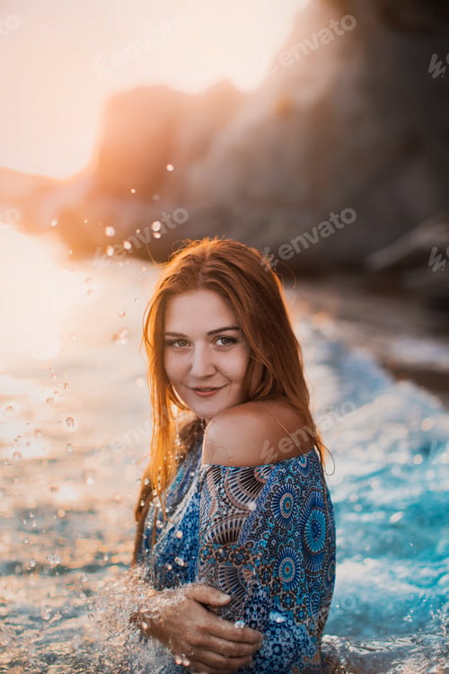 Preview: Young woman Posing for New Year and Christmas