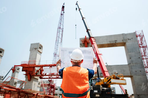 Preview: Site engineer on a construction site