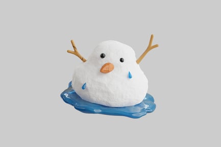 Aperçu: Flaque de bonhomme de neige fondante