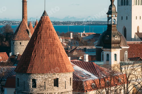 Preview: Tallinn, Estonia. Part Of Tallinn City Wall. Nun's Tower Nunnato
