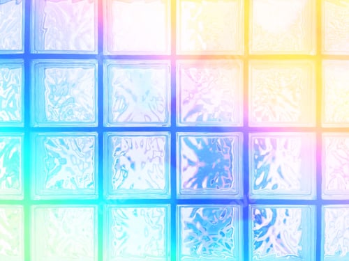Preview: Colorful glass wall
