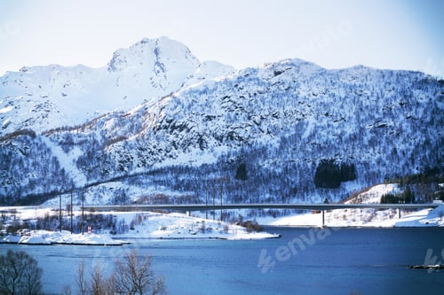 Preview: bridge against a beautiful Norwegian landscape