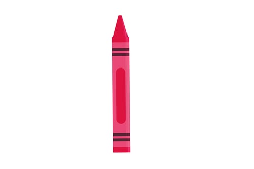 Preview: #7327 Pink crayon isolated on a transparent background