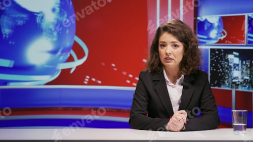 Preview: News anchor talks about global events