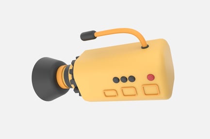 Preview: Broadcast Camera 3D Illustration