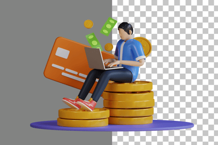 Preview: Financial Report 3D Illustration