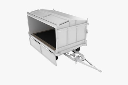 Preview: Airport Baggage Trailer with Openable Doors