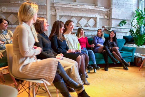 Preview: Abstract People Lecture In Seminar Room, Education Or Training Concept