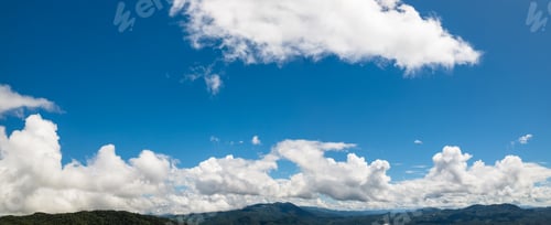 Preview: Beautiful blue sky and white clouds