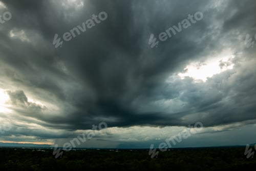 Preview: thunder storm sky Rain clouds