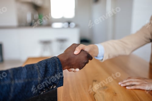 Preview: Business partners, agreeing on the place of their facility.