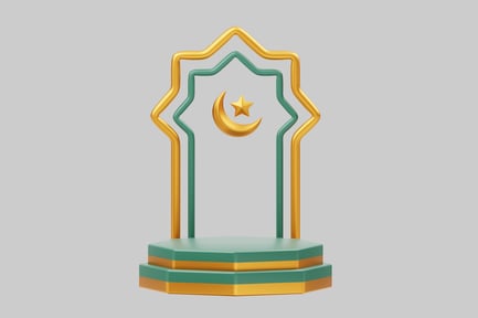 Vista previa: expositor de Eid mubarak