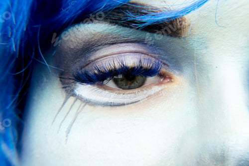 Preview: Makeup. Image Of A Witch In A Bride Dress