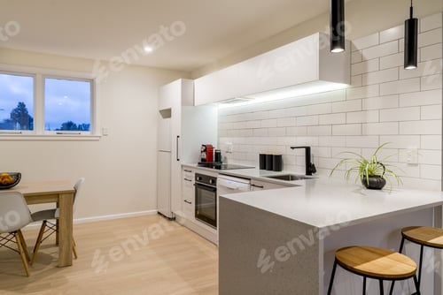Preview: Kitchen with modern facilities inside a private house