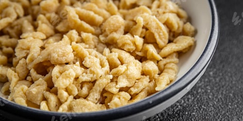 Preview: spaetzle egg pasta irregular shape fresh meal food snack on the table copy space food background