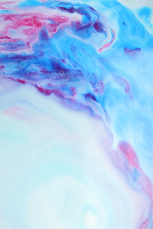 Preview: Space Multicolored Background, Galactic Pattern, Abstract Background With Paint Splashes On Liquid
