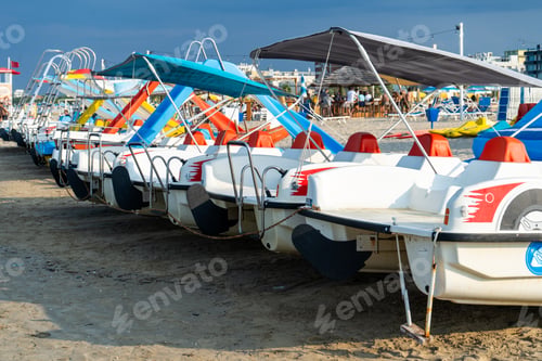 Preview: Catamarans for rent on the beach