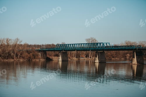 Preview: Beautiful shot of a bridge on the lake