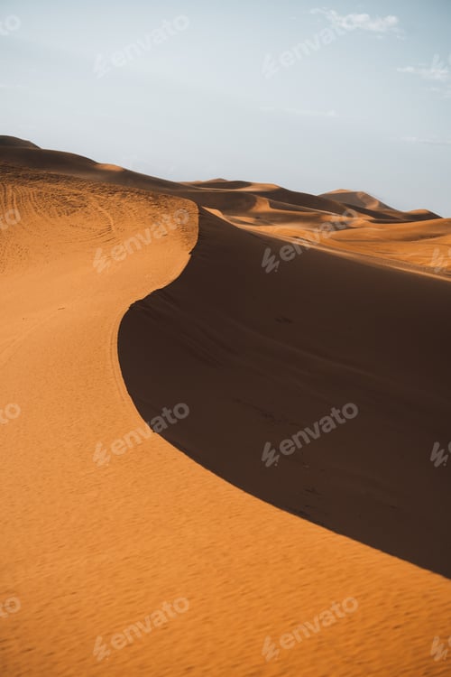 Preview: Sand texture in Morocco Sahara Merzouga Desert portrait oriented