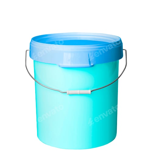 Preview: Plastic container isolated on white background