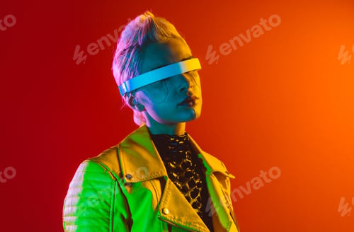 Preview: Representation of a bionic super human with advanced technology parts