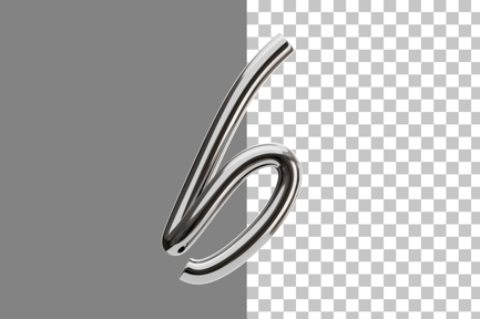 Preview: Chrome B 3D Icon