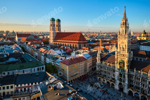 Preview: Aerial view of Munich, Germany