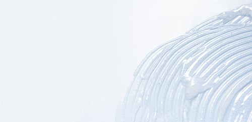 Preview: Transparent liquid Gel serum texture on blue background. Cosmetic texture background