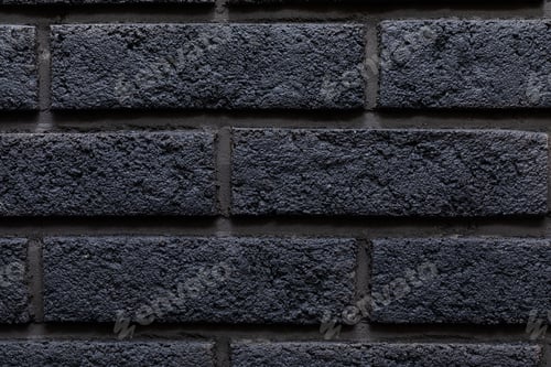 Preview: Modern black brick wall texture background