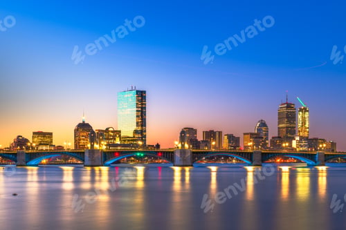 Preview: Boston, Massachusetts, USA downtown cityscape