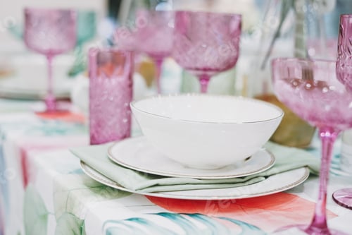 Preview: Beautiful serving with in the home goods store, holiday shopping