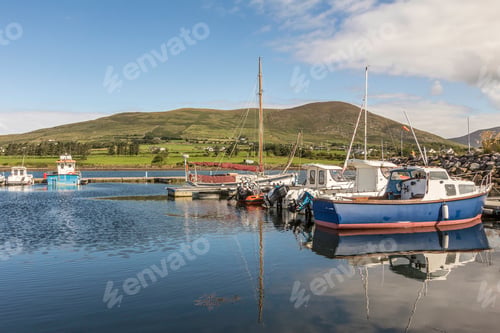 Preview: Fishing boats, Cahersiveen harbor, County Kerry, Ireland