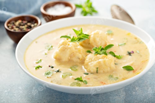 Preview: Chicken dumplings soup