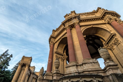 Preview: Detail of the Palace of Fine Arts - San Francisco, California, USA