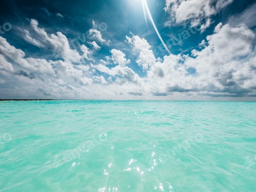Preview: amazing tropical beach background white sand and clear blue water
