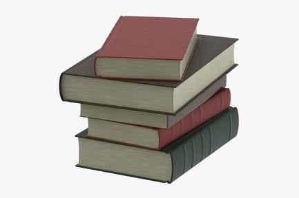 Preview: Stacked Books with Textured Covers