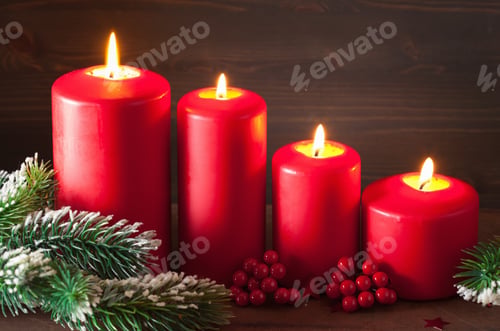 Preview: christmas advent candles lantern decoration