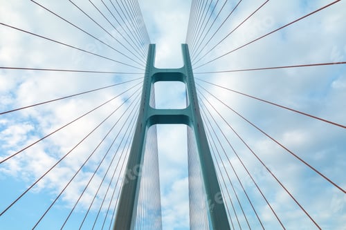 Preview: cable-stayed bridge closeup