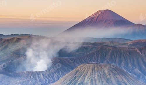 Preview: Amazing view of high mountains and blue sky