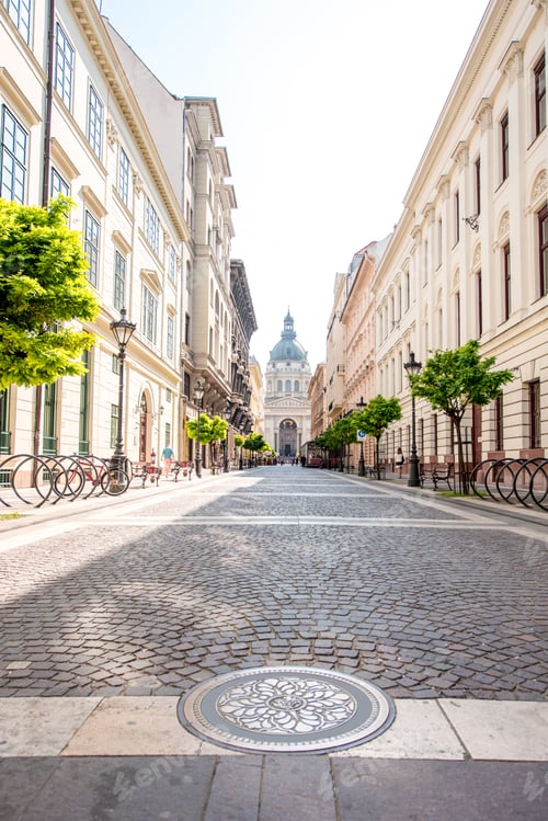 Preview: Central street in Budapest