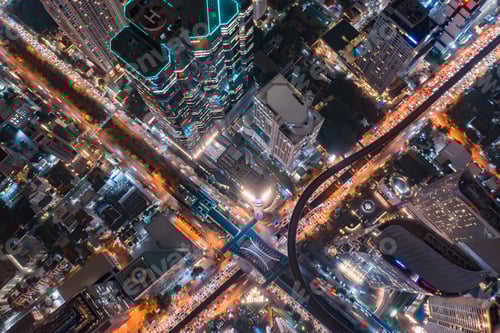 Preview: Bangkok Downtown. Thailand. Financial district and business in urban city in Asia.