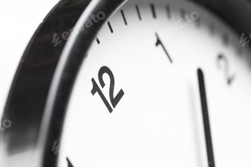 Preview: Wall Clock on color background