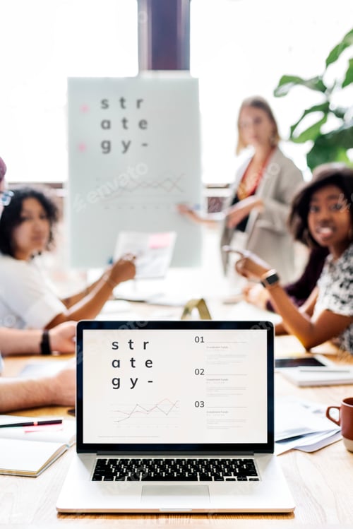 Preview: Diverse people in a meeting presentation