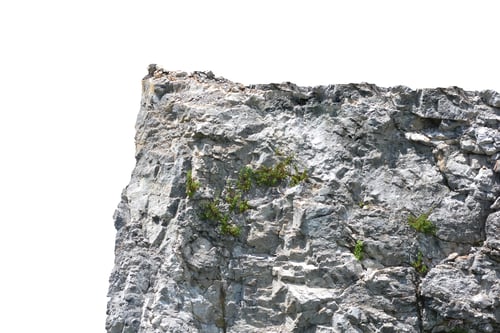 Preview: rock isolated on white background.