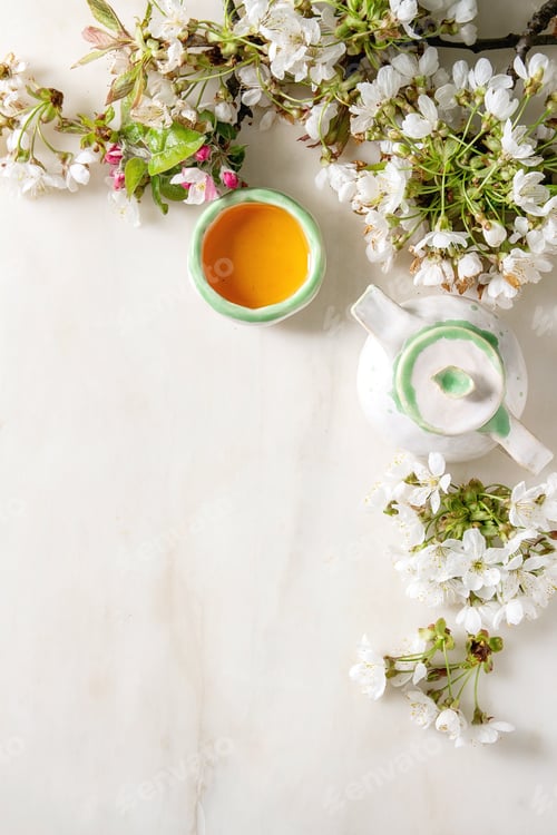 Preview: Tea in ceramic teapot