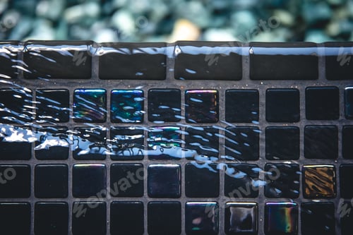 Preview: Natural background, water pool texture close up.