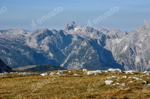 Preview: view from Schneibstein towards Grosser Hundstod, Berchtesgadener alps