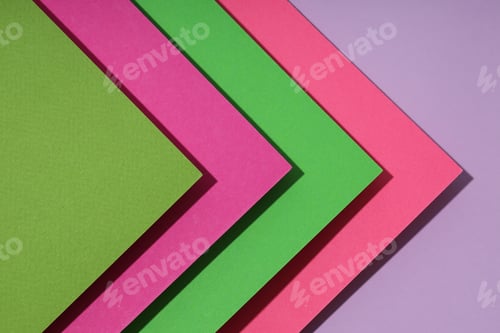 Preview: Mockup, abstraction, colorful colored paper, top view