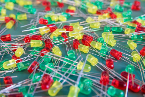 Preview: colored electronic diodes for circuits