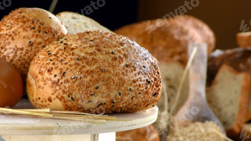 Preview: Delicious Fresh Mix of Bread Food Concept